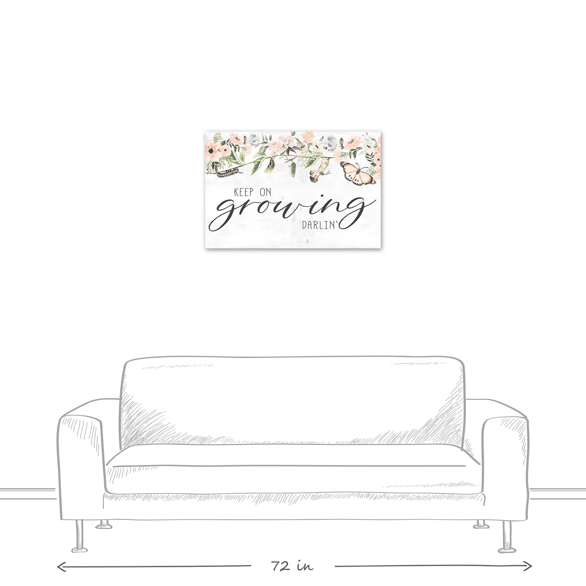 Keep on Growing Darlin 20" x 30" Canvas Wall Art